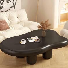 Mesa de centro pequena com nuvem, mesas de sala de estar, mesa lateral irregular, mesa central moderna, mesa de canto para sala de estar, quarto, escritório