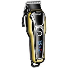 Maquina De Cortar Cabelo Kamei Km-1990 Prata