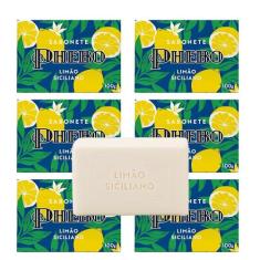Kit 6 Sabonete Phebo Granado Limão Siciliano Glicerina Vegetal Natural