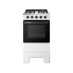 Fogão de Piso Esmaltec 4 Bocas com Acendimento Manual Branco Ideal Pop