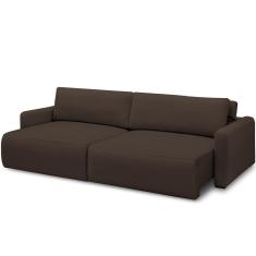 Sofá Retrátil Reclinável Para Sala De Estar Living 240cm Sevilha F04 Veludo Marrom