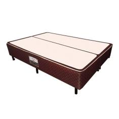 Cama Box Base Queen Poli Tecido Brown (158x198x27) - Castor