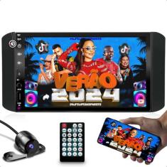 Kit de multimidia mp5 com bluetooth e espelhamento + moldura de 7 pole