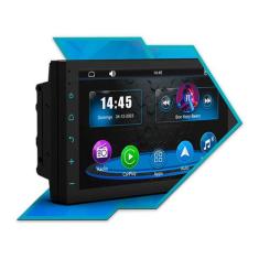 Central Multimídia 7 polegadas Universal Mp5 CarPlay Android Auto Espe