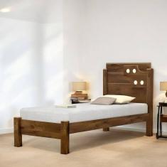 Cama Solteiro Com Aplique Espelho Colônia Malbec