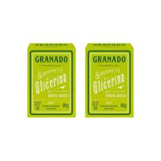 Sabonete Granado 90g Glicerina Erva Doce-Kit C/2un