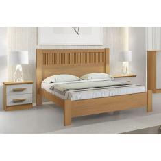 Cama Casal Moderna Ripada - Primícia Plus - Móveis D`Doro
