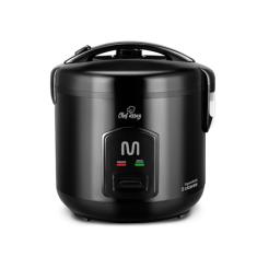 Panela Elétrica de Arroz 5 Xícaras 1L com Função de Manter Aquecido e Bandeja à Vapor, 220V 400W Preto Multi - GO004