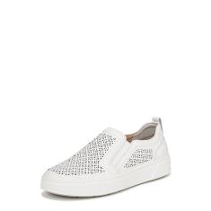 Vionic Tênis feminino Kimmie Perf - slip-on confortável que inclui uma palmilha de suporte de arco integrada que ajuda a corrigir a pronação e aliviar a dor no calcanhar causada pela fascite plantar,