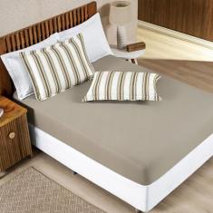 Jogo Lençol Solteiro 2 Peças 100% Algodão Malha Penteada Marin - Bia E