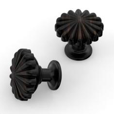 9BUILD Pacote com 10 maçanetas de armário de bronze polido a óleo de 3 cm maçanetas de armário de cozinha puxadores de gaveta de bronze maçanetas redondas puxadores de cozinha para armários e gavetas