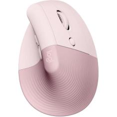 Mouse Logitech Ergomon Lift Wireless Sem Fio - Rosa