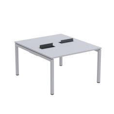 Mesa Plataforma Dupla com Pé de Aço para Coworking 110X140/2P PDC11/14/2P Cinza