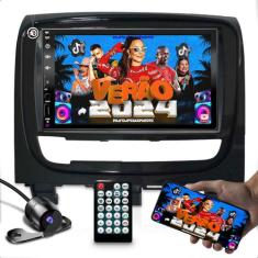 kit central multimidia mp5 com espelhamento android ios + moldura de 7