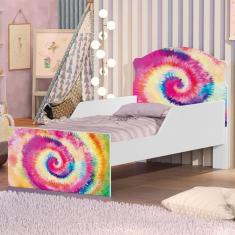 Cama Infantil Tie Dye Com Colchão