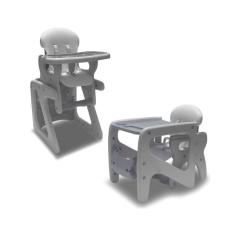 Cadeirão 2 Em 1 Mesinha E Alimentação Vira-Mesinha Baby