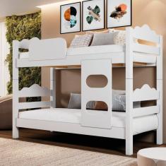 Beliche Solteiro em MDF Kenia Branco