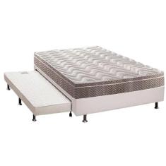 Cama Box c/Auxiliar Casal: Colchão Espuma Paropas D33 Confort Ultra Fi
