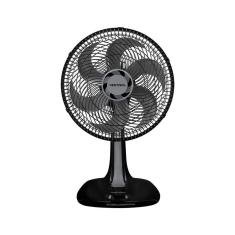 Ventilador De Mesa Oscilação Automática Turbo 30cm Premium Preto 110v