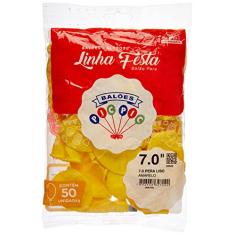 Balão Pic Pic N.070 Amarelo, Pacote com 50, Riberball