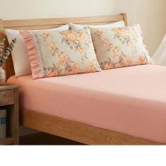 Jogo de Cama Lençol Babadinho Solteiro 2 Pçs Percal 180 Fios Algodão -