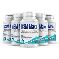 Msm Maxx 5x 120 Colágeno Ácido Hialurônico Vitamin C E D3 K2