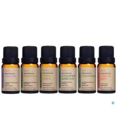 Kit 6 Óleo Essencial Natural Via Aroma Aromaterapia