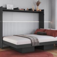 Cama Casal Articulável Horizontal 140 Hanover Grafite