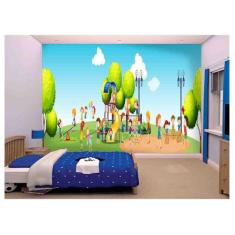 Papel De Parede Infantil Crianças Parquinho Azs105 - Você Decora