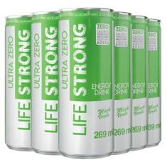 Energético Life Strong Energy Drink 6 Unidades Maça Verde