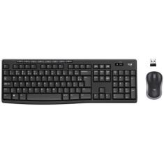 Kit Teclado e Mouse Sem Fio Logitech MK270