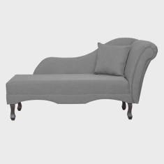 Divã Recamier Namoradeira Olívia Lado Esquerdo Linho Cores - ds Estofados