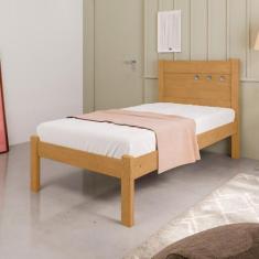 Cama de Solteiro Flex Bilac Com Colchão Naturalle Off White - CASA H
