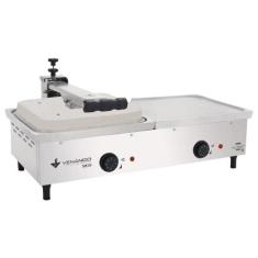 Chapa Sanduicheira Elétrica de Aluminio Venâncio Conjugada 67 cm com P