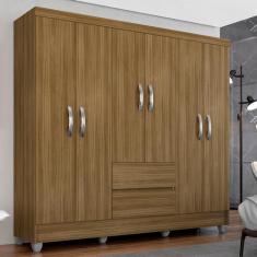 Guarda Roupa Casal Bruna 6 Portas Boreal - Moveis Arapongas Boreal