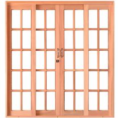 Porta de Correr de Madeira 216cmx180cmx12cm PE631 Esel Marroml