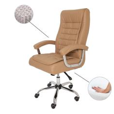 Cadeira De Escritório Big c/Molas Ensacadas 150Kgs Caramelo