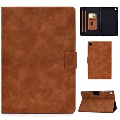 Capa de couro para Samsung Galaxy Tab A8 10.5 polegadas 2021 (SM-X200 / X205) Caso da tabuleta, tampa do fólio que vê viewing multi-ângulo w slot esperto capa auto sono/estojo protetor de vigília(Br