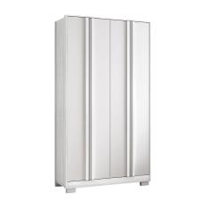 Guarda Roupa Solteiro 103cm 4 Portas e 2 Gavetas Atlas Branco - Pallazio