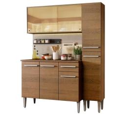 Cozinha Compacta Madesa Emilly Gold Com Arm rio, Balc o E Pan