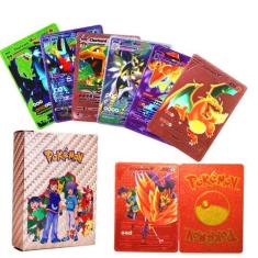 Deck com 55 Cartas de Pokemon Cards Sem Repetição Cartinhas, Colorido