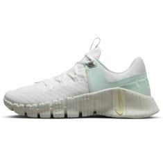 Nike Free Metcon 5 Tênis de treino feminino premium (FJ1548-100, branco Summit/vidro marinho/pouco verde/torção limão claro), Summit branco/vidro marinho/pouco verde/limão claro torcido, 42