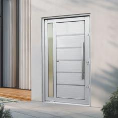 Porta Pivotante Lambril Miraggio com Puxador Lado Direito Elite 216x120 Branco