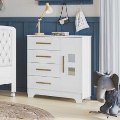 Cômoda 4 Gavetas 1 Porta Fly 100% mdf