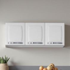 Armário de Cozinha em Aço 3 Portas 105cm Rose Itatiaia