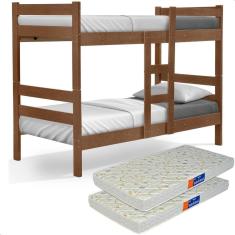 Beliche Solteiro Flex com Colchão Luke Castanho