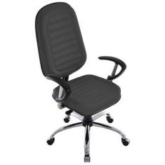 Cadeira Para Escritório Presidente Gomada Linha Blenda Preto