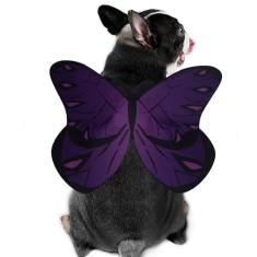 Fantasia de borboleta de cachorro, fantasia de Halloween para animais de estimação pequenos e médios