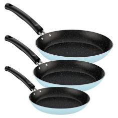 Jogo de Frigideiras Tramontina Azul Bebe 3 Peças