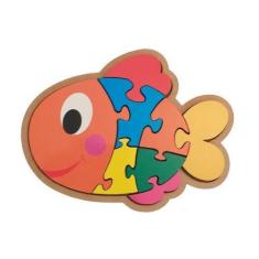Quebra-Cabeça Infantil De Animais - Peixe - Maninho